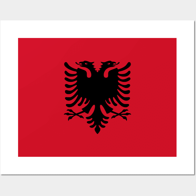 Albania back Wall Art by MarkoShirt